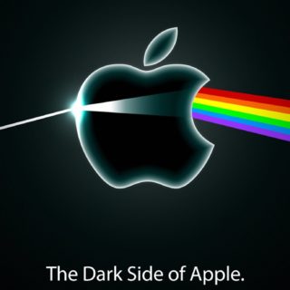 Manzana negro espectral Fondo de Pantalla de iPhoneSE / iPhone5s / 5c / 5