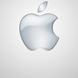 la manzana de plata Fondo de Pantalla de iPhoneSE / iPhone5s / 5c / 5
