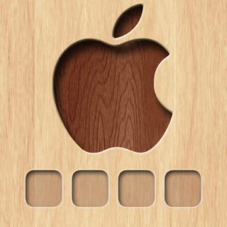 árbol de estante de las manzanas Fondo de Pantalla de iPhoneSE / iPhone5s / 5c / 5