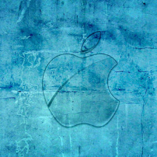 manzana azul pared Fondo de Pantalla de iPhoneSE / iPhone5s / 5c / 5