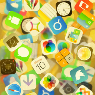 icono de la manzana Fondo de pantalla iPhone SE / iPhone5s / 5c / 5