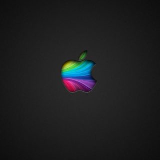 Logo de Apple negro Fondo de Pantalla de iPhoneSE / iPhone5s / 5c / 5