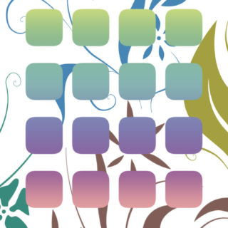 estantería de flores colorido guay Fondo de pantalla iPhone SE / iPhone5s / 5c / 5