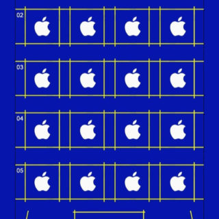 azul estantería de manzana Fondo de pantalla iPhone SE / iPhone5s / 5c / 5