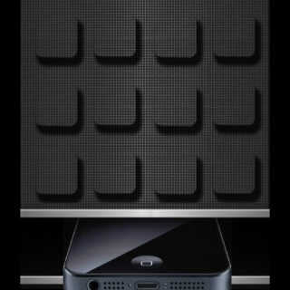 estantería AppleiPhone negro guay Fondo de pantalla iPhone SE / iPhone5s / 5c / 5