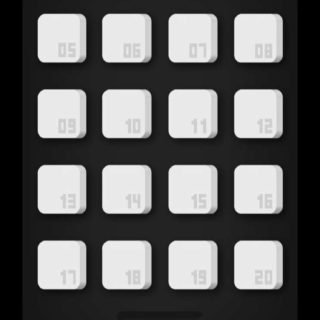 estantes blancos números negros simples Fondo de Pantalla de iPhoneSE / iPhone5s / 5c / 5