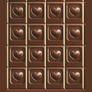 Estante del té del corazón del chocolate Fondo de pantalla iPhone SE / iPhone5s / 5c / 5