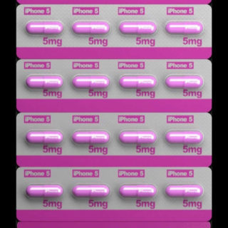 estantería de color rosa -yaku Fondo de pantalla iPhone SE / iPhone5s / 5c / 5
