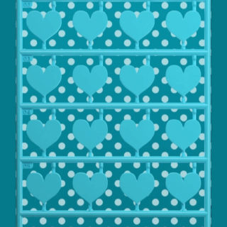 Las mujeres de punto azul del corazón lindo estante Fondo de pantalla iPhone SE / iPhone5s / 5c / 5