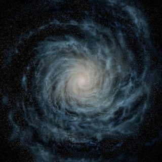 Galaxia del espacio negro guay Fondo de Pantalla de iPhoneSE / iPhone5s / 5c / 5