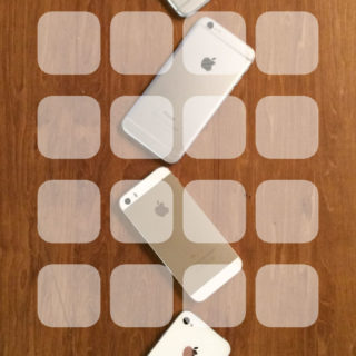 iPhone4S, iPhone5s, el estante de madera escritorio iPhone6, iPhone6Plus vuelta Fondo de pantalla iPhone SE / iPhone5s / 5c / 5