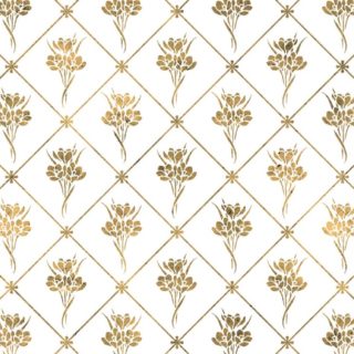 Ejemplos de patrones de flores de plantas de oro Fondo de pantalla iPhone SE / iPhone5s / 5c / 5