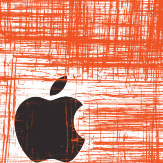 logotipo de la manzana guay rojo Fondo de pantalla iPhone SE / iPhone5s / 5c / 5