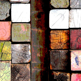 La madera colorido guay Fondo de pantalla iPhone SE / iPhone5s / 5c / 5
