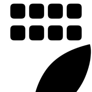 estantería logotipo de Apple-blanco y negro Fondo de pantalla iPhone SE / iPhone5s / 5c / 5