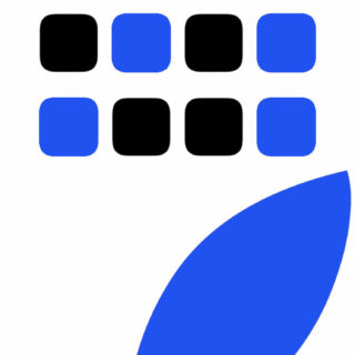 logotipo de la plataforma de Apple azul blanco y negro Fondo de pantalla iPhone SE / iPhone5s / 5c / 5
