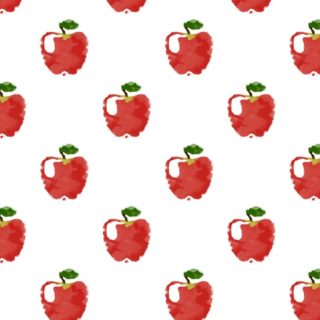 Ilustración del modelo de la fruta de la manzana favorable a las mujeres de color rojo Fondo de Pantalla de iPhoneSE / iPhone5s / 5c / 5