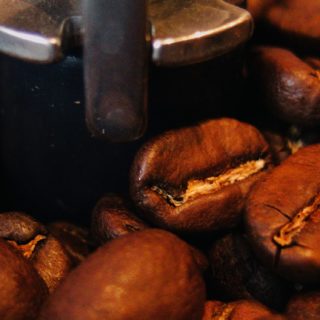 Los granos de café marrón Fondo de pantalla iPhone SE / iPhone5s / 5c / 5