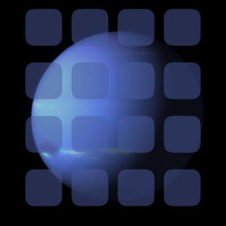 Planeta azul-negro estante guay Fondo de pantalla iPhone SE / iPhone5s / 5c / 5