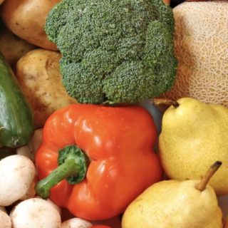 Alimentos vegetales de colores Fondo de pantalla iPhone SE / iPhone5s / 5c / 5