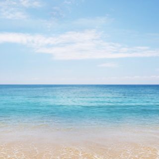 azul paisaje de aire-mar Fondo de Pantalla de iPhoneSE / iPhone5s / 5c / 5