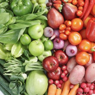 rojo verde alimentos vegetales del corazón para las mujeres Fondo de Pantalla de iPhoneSE / iPhone5s / 5c / 5