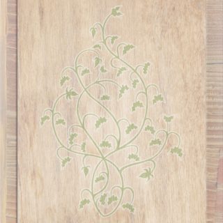 Grano de madera marrón de las hojas verdes Fondo de Pantalla de iPhoneSE / iPhone5s / 5c / 5