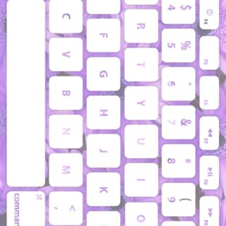 Teclado flor blanca púrpura Fondo de Pantalla de iPhoneSE / iPhone5s / 5c / 5