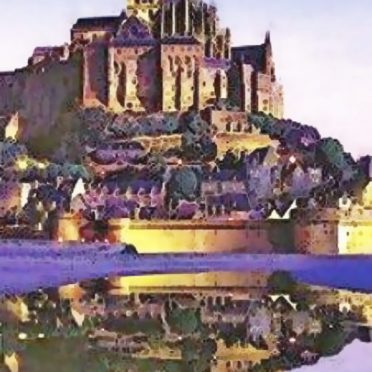 Mont-Saint-Michel Patrimonio de la Humanidad Fondo de Pantalla de iPhone6s / iPhone6