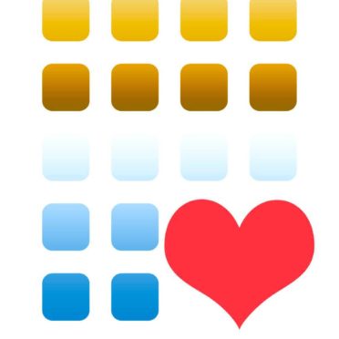 colorido estante del corazón Fondo de Pantalla de iPhone6s / iPhone6