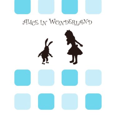 estantería azul Alice para las mujeres Fondo de Pantalla de iPhone6s / iPhone6