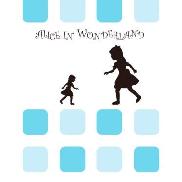 estantería azul Alice para las mujeres Fondo de Pantalla de iPhone6s / iPhone6