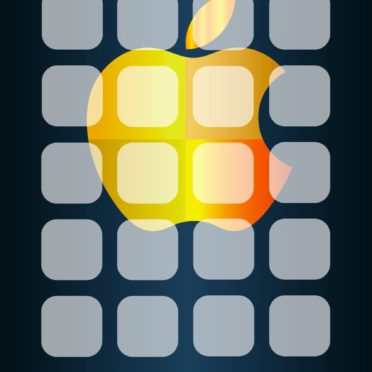 Estantería de manzana naranja azul guay Fondo de Pantalla de iPhone6s / iPhone6