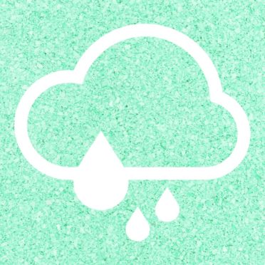 Nublado lluvia verde azul Fondo de Pantalla de iPhone6s / iPhone6