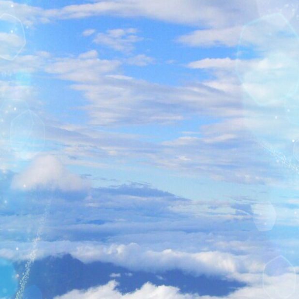 Nubes de cielo Fondo de Pantalla de iPhone6sPlus / iPhone6Plus
