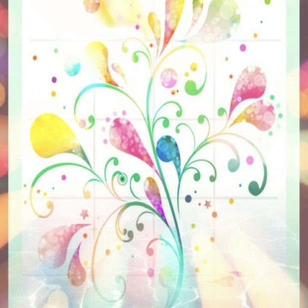 Flor colorida Fondo de Pantalla de iPhone6sPlus / iPhone6Plus