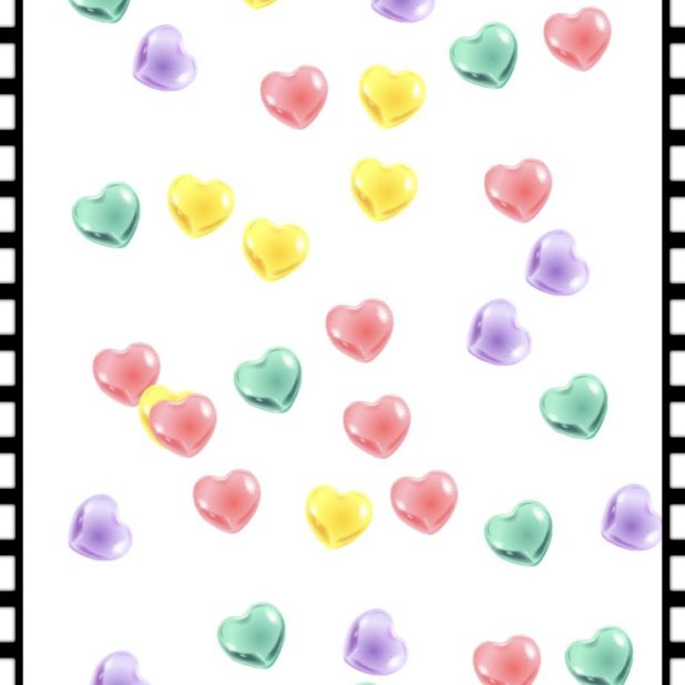 Corazón colorido Fondo de Pantalla de iPhone6sPlus / iPhone6Plus