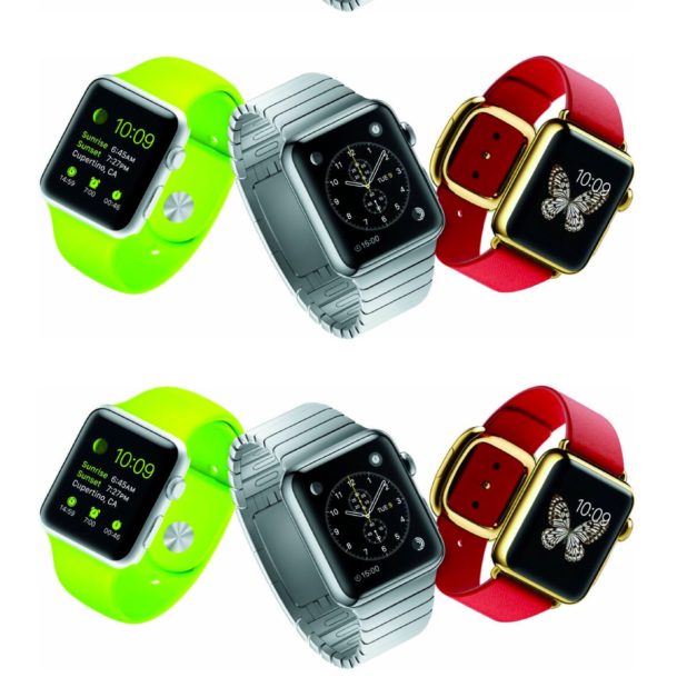 Apple Watch blanco colorido Fondo de Pantalla de iPhone6sPlus / iPhone6Plus