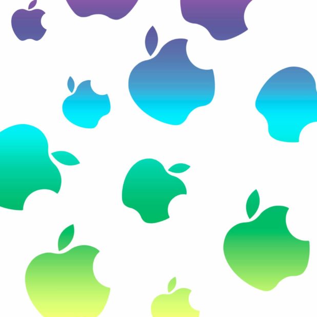 Manzana colorida linda Fondo de Pantalla de iPhone6sPlus / iPhone6Plus