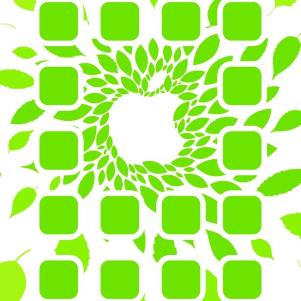 Verde manzana estantería Fondo de Pantalla de iPhone6sPlus / iPhone6Plus