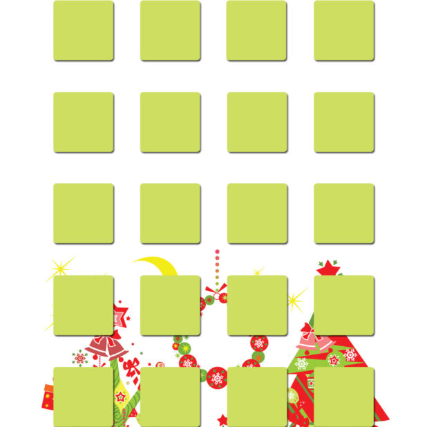 árbol de Navidad estante de las mujeres amarillas coloridas Fondo de Pantalla de iPhone6sPlus / iPhone6Plus