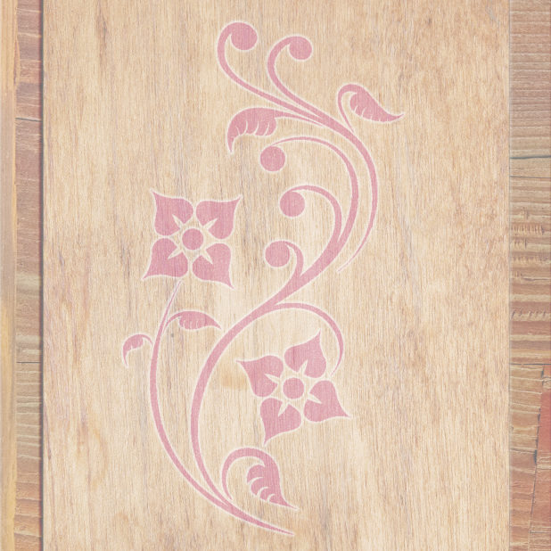 Grano de madera rojo marrón de las hojas Fondo de Pantalla de iPhone6sPlus / iPhone6Plus