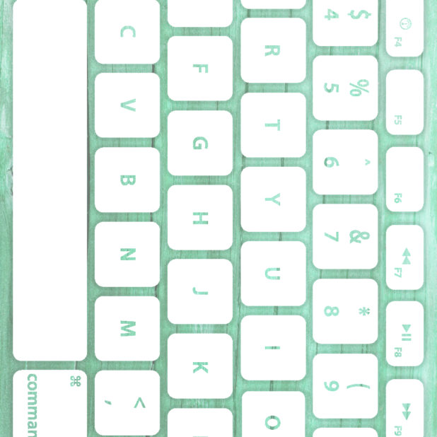 el teclado blanco de grano azul-verde Fondo de Pantalla de iPhone6sPlus / iPhone6Plus