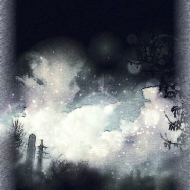Nubes de cielo nocturno Fondo de Pantalla de iPhone7