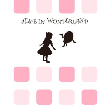 estantería de color rosa para las niñas Alice Fondo de Pantalla de iPhone7