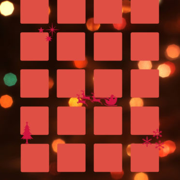 la luz rojo del estante de Navidad Fondo de Pantalla de iPhone7