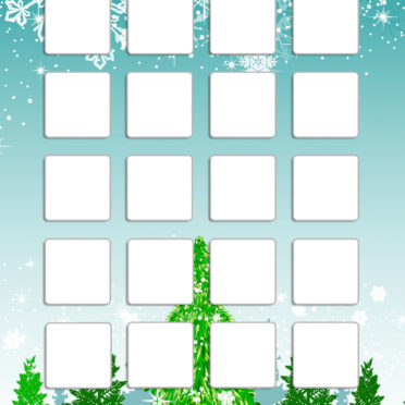 árbol de la nieve del invierno estantería azul verde lindo niñas y mujeres para Fondo de Pantalla de iPhone7