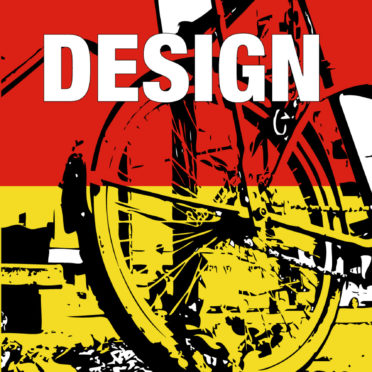bicicleta de ilustración rojo amarillo vida del diseño Fondo de Pantalla de iPhone7