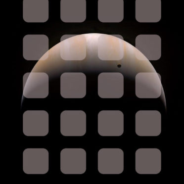 Planeta del espacio de estante marrón Fondo de Pantalla de iPhone7