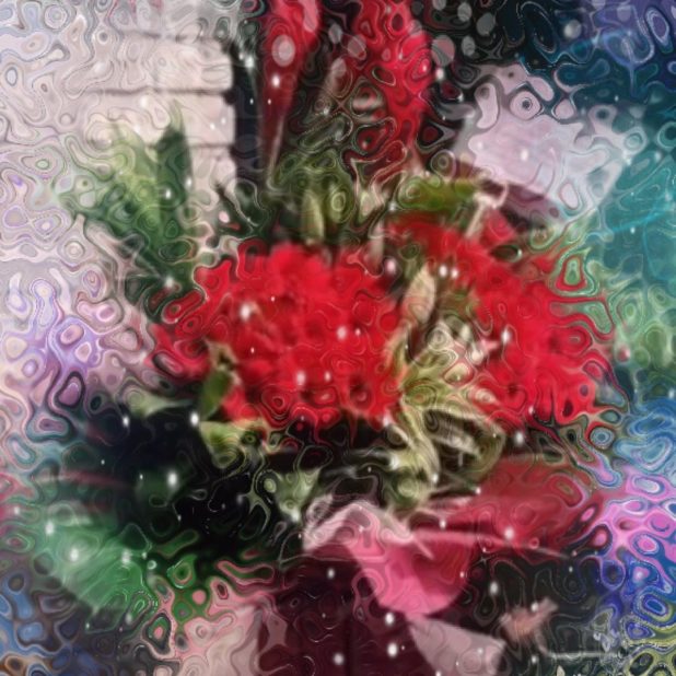 Flor feliz Fondo de Pantalla de iPhone7Plus